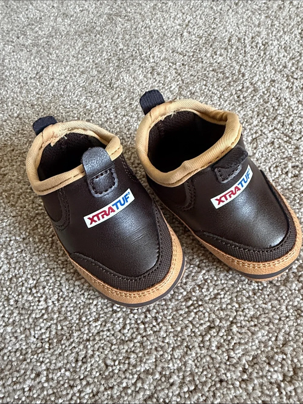 Xtratuf Brown & Tan Baby Slip-On Walkers - Picture 1 of 1
